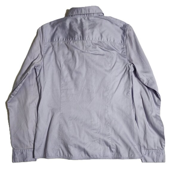 Casual Corner Womens Light Lavender Cotton Collar Long Sleeve Button Down Size 6 - Picture 6 of 6